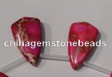 CDE798 Top-drilled 16*27mm flat teardrop dyed sea sediment jasper beads