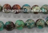 CDE804 15.5 inches 11mm round dyed sea sediment jasper beads wholesale