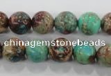 CDE805 15.5 inches 12mm round dyed sea sediment jasper beads wholesale