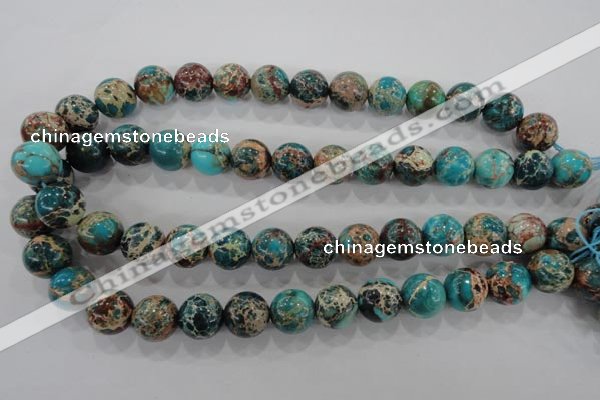 CDE806 15.5 inches 14mm round dyed sea sediment jasper beads wholesale