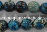 CDE807 15.5 inches 15mm round dyed sea sediment jasper beads wholesale