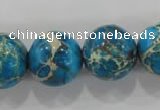 CDE808 15.5 inches 18mm round dyed sea sediment jasper beads wholesale