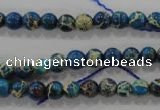 CDE811 15.5 inches 6mm round dyed sea sediment jasper beads wholesale