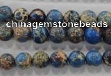 CDE813 15.5 inches 8mm round dyed sea sediment jasper beads wholesale