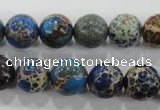 CDE814 15.5 inches 10mm round dyed sea sediment jasper beads wholesale