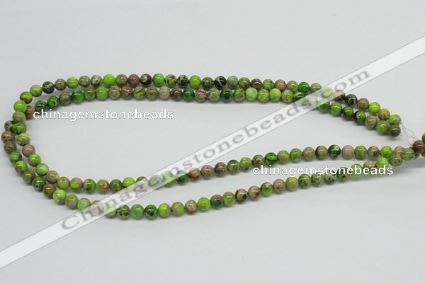 CDE82 15.5 inches 6mm round dyed sea sediment jasper beads
