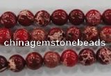 CDE822 15.5 inches 8mm round dyed sea sediment jasper beads wholesale