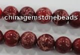 CDE823 15.5 inches 10mm round dyed sea sediment jasper beads wholesale