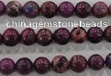 CDE832 15.5 inches 8mm round dyed sea sediment jasper beads wholesale