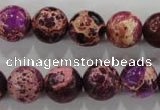 CDE834 15.5 inches 12mm round dyed sea sediment jasper beads wholesale