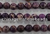 CDE842 15.5 inches 8mm round dyed sea sediment jasper beads wholesale