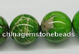 CDE85 15.5 inches 20mm round dyed sea sediment jasper beads