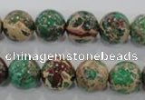 CDE854 15.5 inches 12mm round dyed sea sediment jasper beads wholesale