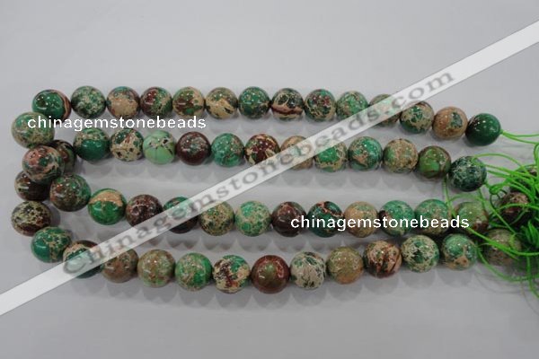 CDE854 15.5 inches 12mm round dyed sea sediment jasper beads wholesale