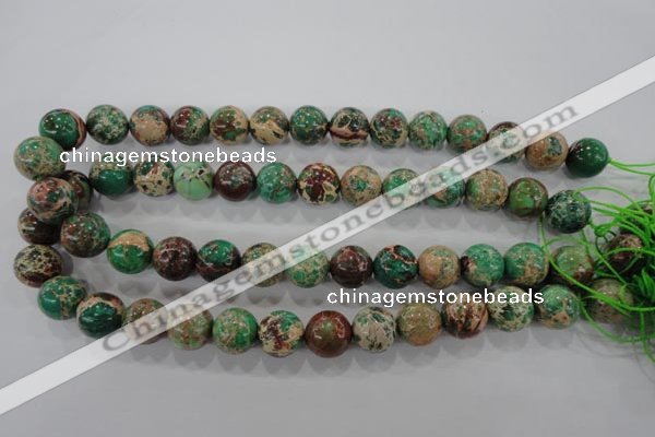 CDE855 15.5 inches 14mm round dyed sea sediment jasper beads wholesale