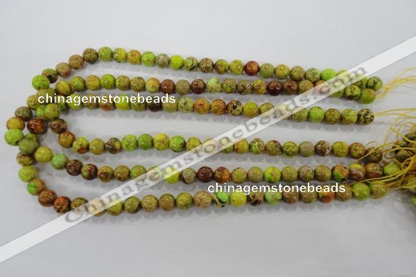 CDE861 15.5 inches 6mm round dyed sea sediment jasper beads wholesale