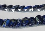 CDE911 15.5 inches 12mm flat round dyed sea sediment jasper beads