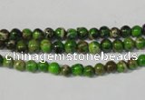 CDE920 15.5 inches 4mm round dyed sea sediment jasper beads