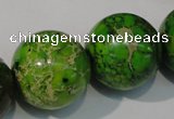 CDE925 15.5 inches 24mm round dyed sea sediment jasper beads