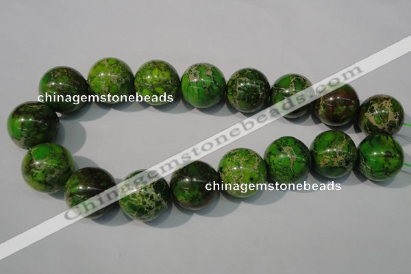 CDE925 15.5 inches 24mm round dyed sea sediment jasper beads