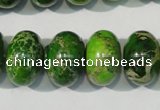 CDE928 15.5 inches 12*18mm rondelle dyed sea sediment jasper beads