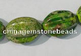 CDE930 15.5 inches 15*23mm star fruit shaped dyed sea sediment jasper beads