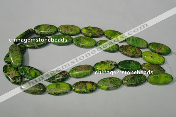 CDE941 15.5 inches 15*30mm oval dyed sea sediment jasper beads