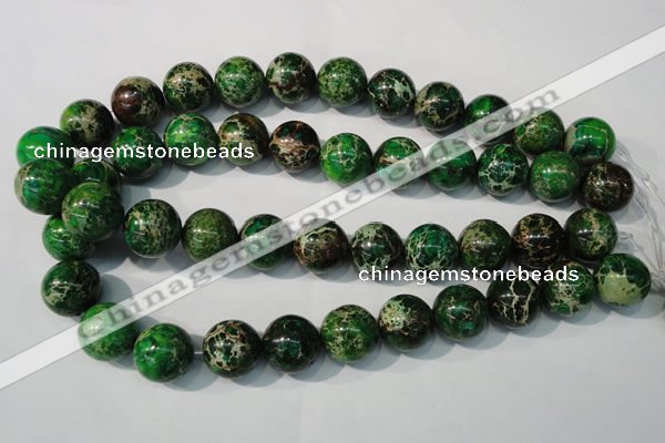 CDE958 15.5 inches 18mm round dyed sea sediment jasper beads