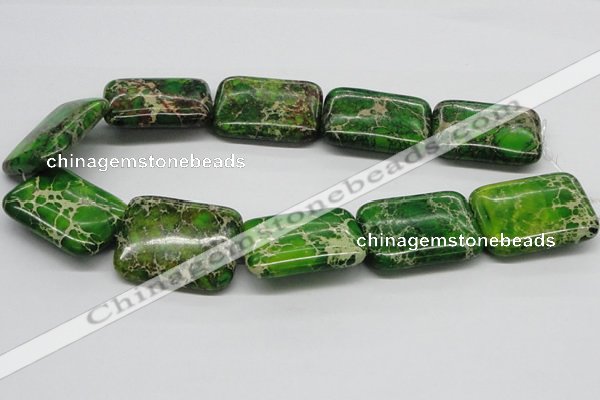 CDE96 15.5 inches 30*40mm rectangle dyed sea sediment jasper beads