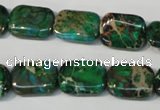 CDE974 15.5 inches 12*16mm rectangle dyed sea sediment jasper beads