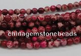 CDI01 16 inches 4mm round dyed imperial jasper beads wholesale