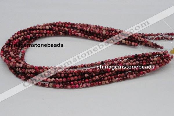 CDI01 16 inches 4mm round dyed imperial jasper beads wholesale