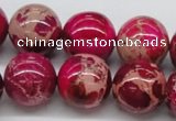 CDI05 16 inches 18mm round dyed imperial jasper beads wholesale