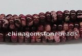 CDI06 16 inches 4*8mm rondelle dyed imperial jasper beads wholesale