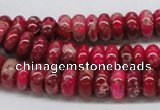 CDI07 16 inches 5*10mm rondelle dyed imperial jasper beads wholesale