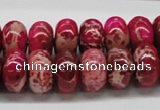 CDI08 16 inches 10*16mm rondelle dyed imperial jasper beads wholesale