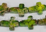 CDI131 15.5 inches 15*20mm cross dyed imperial jasper beads