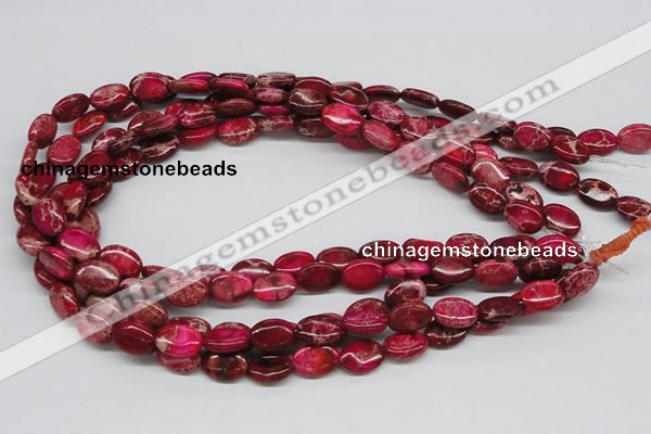 CDI14 16 inches 10*14mm oval dyed imperial jasper beads wholesale