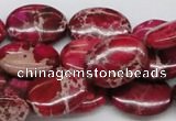 CDI15 16 inches 15*20mm oval dyed imperial jasper beads wholesale