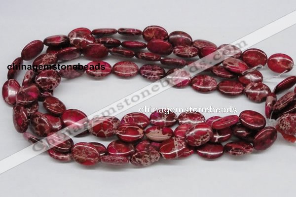 CDI15 16 inches 15*20mm oval dyed imperial jasper beads wholesale