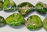 CDI154 15.5 inches 15*20mm nugget dyed imperial jasper beads