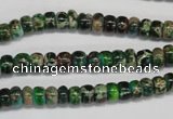 CDI159 15.5 inches 4*6mm rondelle dyed imperial jasper beads