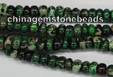 CDI160 15.5 inches 3*6mm rondelle dyed imperial jasper beads