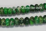 CDI161 15.5 inches 6*10mm rondelle dyed imperial jasper beads