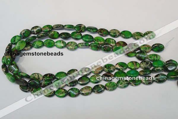 CDI180 15.5 inches 10*14mm oval dyed imperial jasper beads