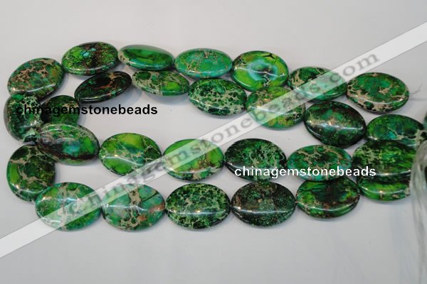 CDI186 15.5 inches 22*30mm oval dyed imperial jasper beads