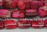 CDI20 16 inches 12*16mm rectangle dyed imperial jasper beads