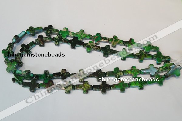 CDI209 15.5 inches 15*20mm cross dyed imperial jasper beads