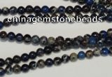 CDI220 15.5 inches 4mm round dyed imperial jasper beads