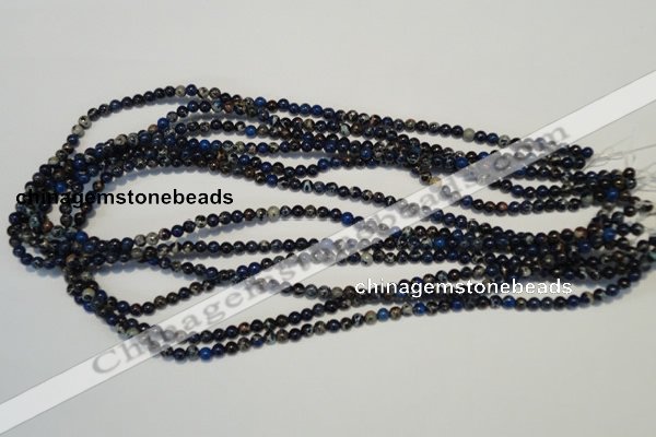 CDI220 15.5 inches 4mm round dyed imperial jasper beads